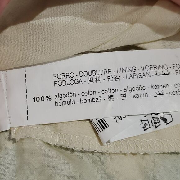 Zara Elegant Cream Lace Overlay Cold Shoulder Blouse Sz XS - Picture 8 of 8